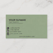 Premium-Visitenkarte Visitenkarte (Rückseite)