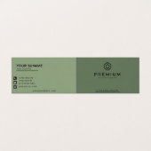 Premium-Visitenkarten Visitenkarten (Außenseite Aufgefaltet)