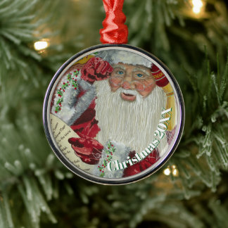 Premium-Weihnachtsmann-Schmuck - Genau unter die L Ornament Aus Metall