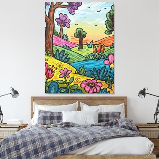 Premium Wrapped Canvas 30" x 40" Leinwanddruck (Insitu (Schlafzimmer))