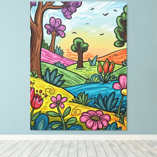 Premium Wrapped Canvas 30" x 40" Leinwanddruck (Insitu (Holzboden))