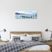 Premium Wrapped Canvas 36x12 von Homer Alaska Leinwanddruck (Insitu (Schlafzimmer))