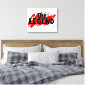 Premium Wrapped Canvas (Glanz) Leinwanddruck (Insitu (Schlafzimmer))