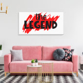 Premium Wrapped Canvas (Glanz) Leinwanddruck (Insitu (Wohnzimmer))