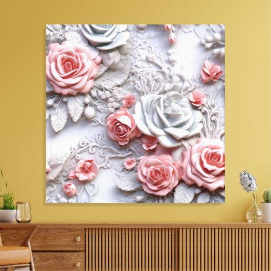 Premium Wrapped Canvas (Glanz) Leinwanddruck (Insitu (Wohnzimmer))