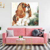 Premium Wrapped Canvas (Glanz) Leinwanddruck (Insitu (Wohnzimmer))