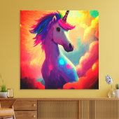Premium Wrapped Canvas (Glanz) Leinwanddruck (Insitu (Wohnzimmer))