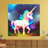 Premium Wrapped Canvas (Glanz) Leinwanddruck (Insitu (Wohnzimmer))