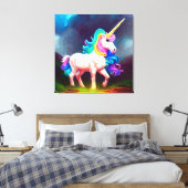 Premium Wrapped Canvas (Glanz) Leinwanddruck (Insitu (Schlafzimmer))