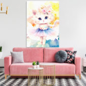 Premium Wrapped Canvas (Glanz) Leinwanddruck (Insitu (Wohnzimmer))