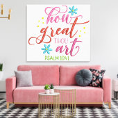 Premium Wrapped Canvas (Glanz) Leinwanddruck (Insitu (Wohnzimmer))