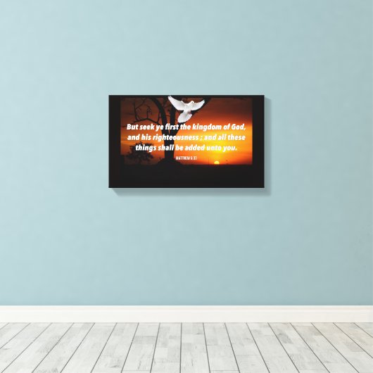 Premium Wrapped Canvas (Glanz) Leinwanddruck (Insitu (Holzboden))