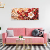 Premium Wrapped Canvas (Glanz) Leinwanddruck (Insitu (Wohnzimmer))