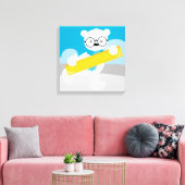 Premium Wrapped Canvas (Glanz) Leinwanddruck (Insitu (Wohnzimmer))