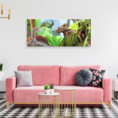 Premium Wrapped Canvas (Glanz) Leinwanddruck (Insitu (Wohnzimmer))