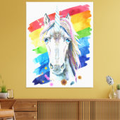 Premium Wrapped Canvas (Glanz) Leinwanddruck (Insitu (Wohnzimmer))