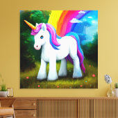 Premium Wrapped Canvas (Glanz) Leinwanddruck (Insitu (Wohnzimmer))