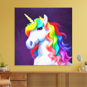 Premium Wrapped Canvas (Glanz) Leinwanddruck (Insitu (Wohnzimmer))