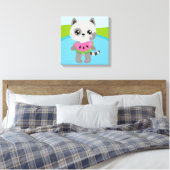 Premium Wrapped Canvas (Glanz) Leinwanddruck (Insitu (Schlafzimmer))