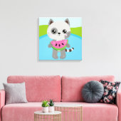 Premium Wrapped Canvas (Glanz) Leinwanddruck (Insitu (Wohnzimmer))