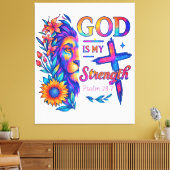 Premium Wrapped Canvas (Glanz) Leinwanddruck (Insitu (Wohnzimmer))