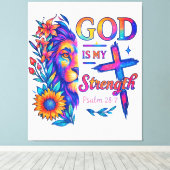 Premium Wrapped Canvas (Glanz) Leinwanddruck (Insitu (Holzboden))