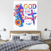 Premium Wrapped Canvas (Glanz) Leinwanddruck (Insitu (Schlafzimmer))