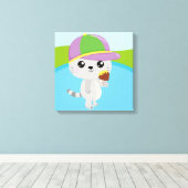 Premium Wrapped Canvas (Glanz) Leinwanddruck (Insitu (Holzboden))