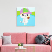 Premium Wrapped Canvas (Glanz) Leinwanddruck (Insitu (Wohnzimmer))