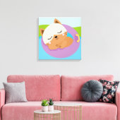 Premium Wrapped Canvas (Glanz) Leinwanddruck (Insitu (Wohnzimmer))
