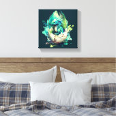 - Premium Wrapped Canvas (Glanz) Leinwanddruck (Insitu (Schlafzimmer))