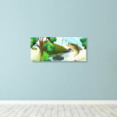 Premium Wrapped Canvas (Glanz) Leinwanddruck (Insitu (Holzboden))