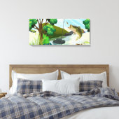 Premium Wrapped Canvas (Glanz) Leinwanddruck (Insitu (Schlafzimmer))