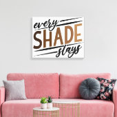 Premium Wrapped Canvas (Glanz) Leinwanddruck (Insitu (Wohnzimmer))