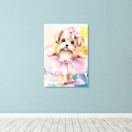 Premium Wrapped Canvas (Glanz) Leinwanddruck (Insitu (Holzboden))