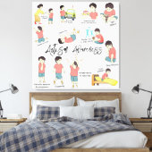 Premium Wrapped Canvas (Glanz) Leinwanddruck (Insitu (Schlafzimmer))