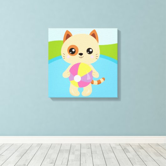 Premium Wrapped Canvas (Glanz) Leinwanddruck (Insitu (Holzboden))