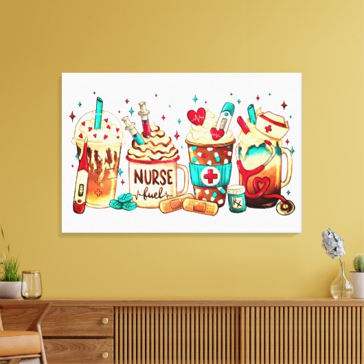 Premium Wrapped Canvas (Glanz) Leinwanddruck (Insitu (Wohnzimmer))