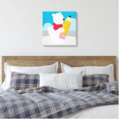 Premium Wrapped Canvas (Glanz) Leinwanddruck (Insitu (Schlafzimmer))