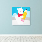 Premium Wrapped Canvas (Glanz) Leinwanddruck (Insitu (Holzboden))