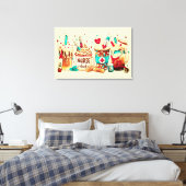 Premium Wrapped Canvas (Glanz) Leinwanddruck (Insitu (Schlafzimmer))