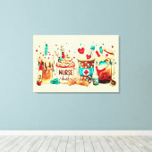 Premium Wrapped Canvas (Glanz) Leinwanddruck (Insitu (Holzboden))