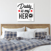 Premium Wrapped Canvas (Glanz) Leinwanddruck (Insitu (Schlafzimmer))