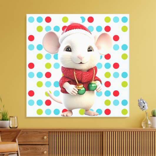 Premium Wrapped Canvas (Glanz) Leinwanddruck (Insitu (Wohnzimmer))