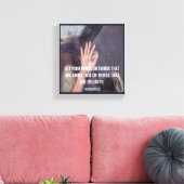 Premium Wrapped Canvas (Glanz) Leinwanddruck (Insitu (Wohnzimmer))