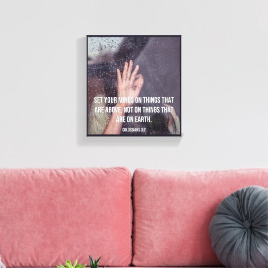 Premium Wrapped Canvas (Glanz) Leinwanddruck (Insitu (Wohnzimmer))