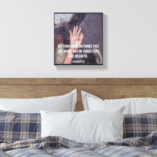 Premium Wrapped Canvas (Glanz) Leinwanddruck (Insitu (Schlafzimmer))