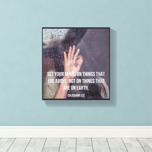 Premium Wrapped Canvas (Glanz) Leinwanddruck (Insitu (Holzboden))