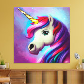 Premium Wrapped Canvas (Glanz) Leinwanddruck (Insitu (Wohnzimmer))