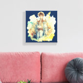 - Premium Wrapped Canvas (Glanz) Leinwanddruck (Insitu (Wohnzimmer))